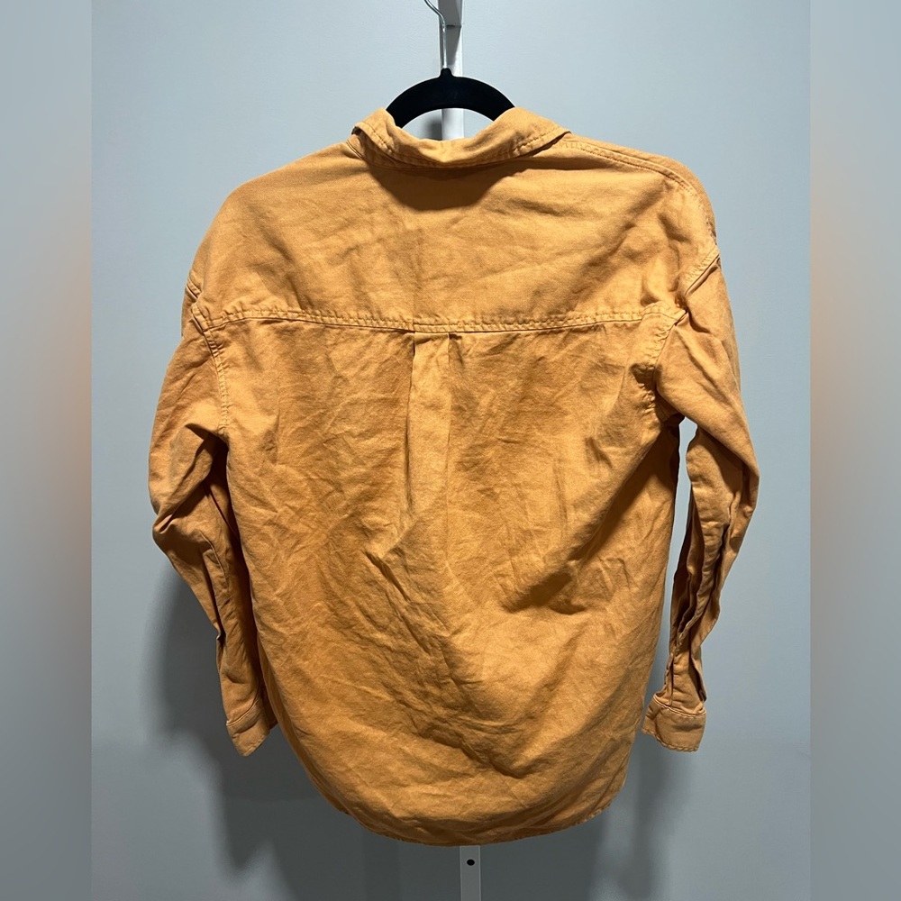 Universal Thread Burnt Orange Oversized Utility Shacket Cotton Button Down XS - Picture 7 of 9